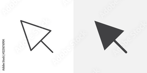 Cursor icon Outline vector sign