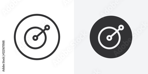 Dj icon Outline vector sign