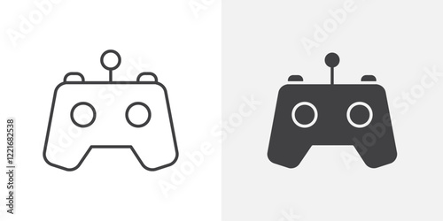 Gamepad icon Outline vector sign