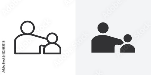 Guardian icon Outline vector sign