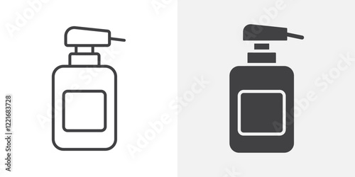 Hand wash icon Outline vector sign