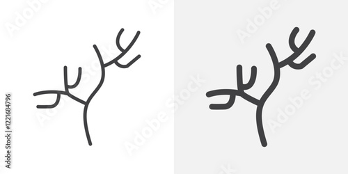 Human artery icon Outline vector sign