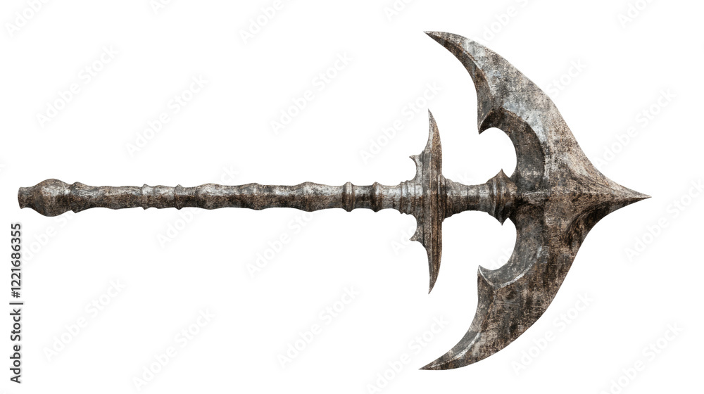 Ancient battle axe: A detailed close-up of a weathered, ancient battle-axe, its intricate design and worn metal hinting at countless battles fought and won. Ancient battle axe: A detailed close-up of a weathered, ancient battle-axe, its intricate design and worn metal hinting at countless battles fought and won.