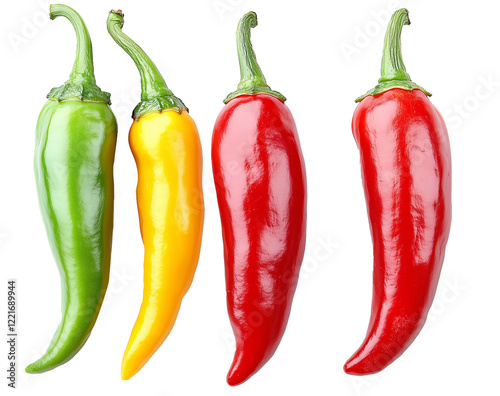 red yellow and green peppers
