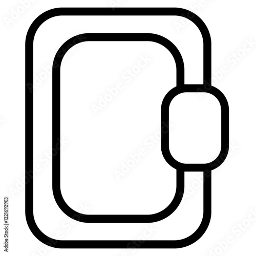 Carabiner Climbing Hiking Line Icon