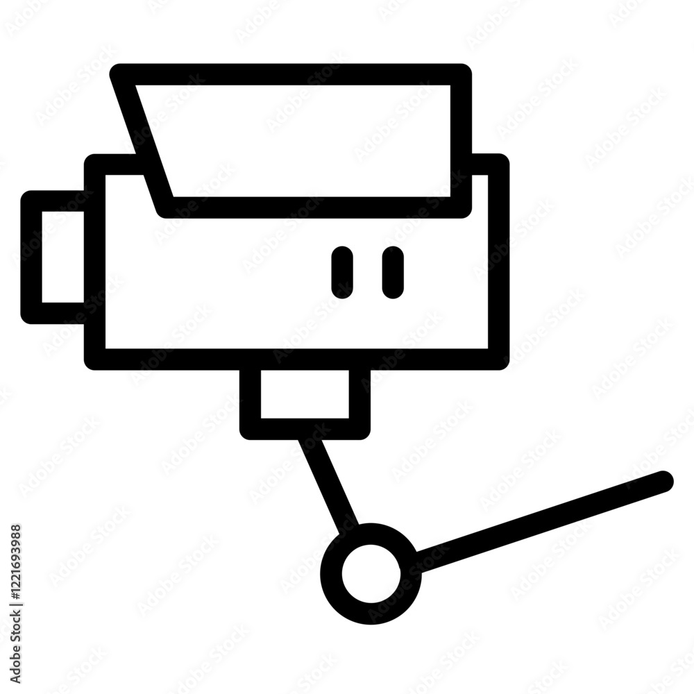 Security Camera Cctv Line Icon Security Camera Cctv Line Icon