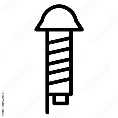 Fireworks Party Petard Line Icon
