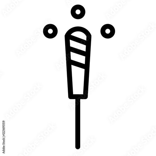Fireworks Party Petard Line Icon