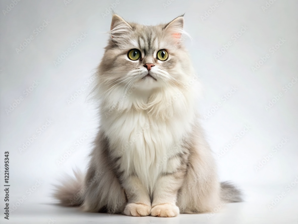 Adorable Fluffy Cat Posing for Product Photography - Soft Toy, Pet Supplies Adorable Fluffy Cat Posing for Product Photography - Soft Toy, Pet Supplies