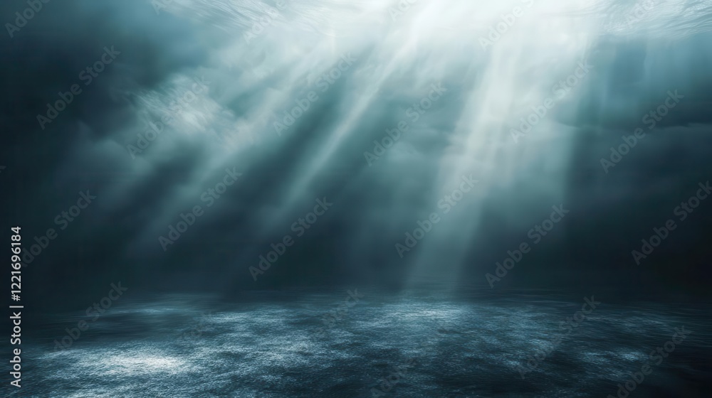 ethereal fog gradient transitioning from mint to charcoal atmospheric light rays piercing darkness ethereal fog gradient transitioning from mint to charcoal atmospheric light rays piercing darkness