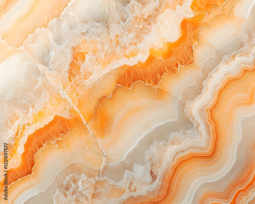 Orange and Beige Onyx Stone Texture Orange and Beige Onyx Stone Texture