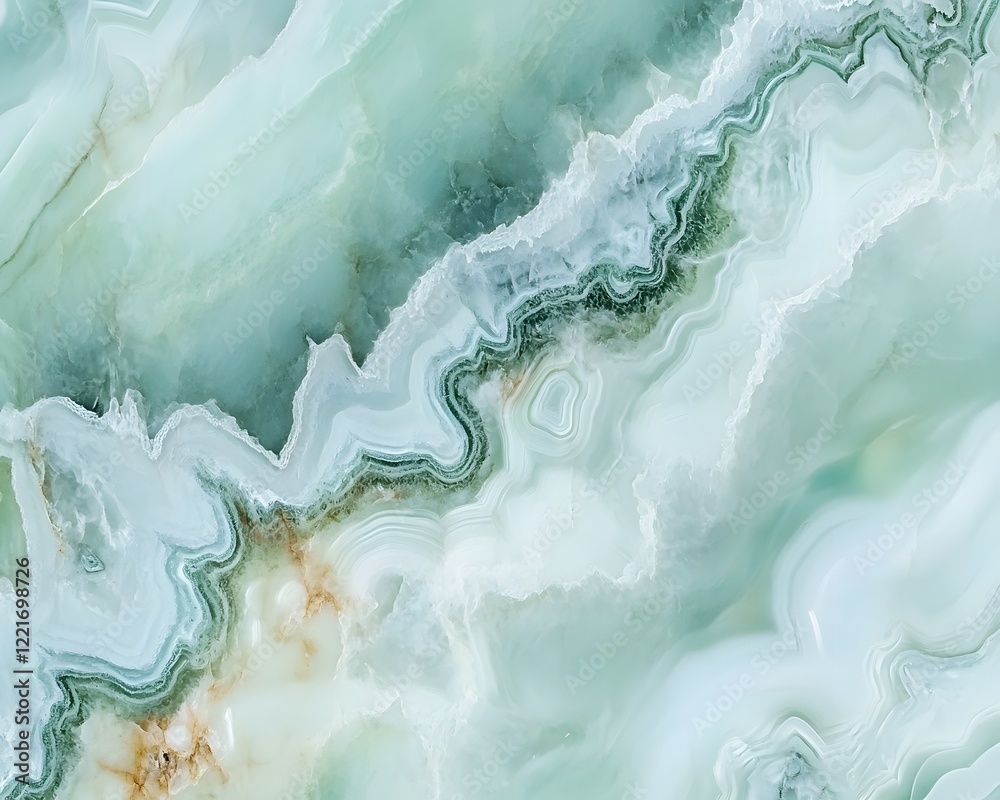 Naklejka premium Pale Green Onyx Stone Texture