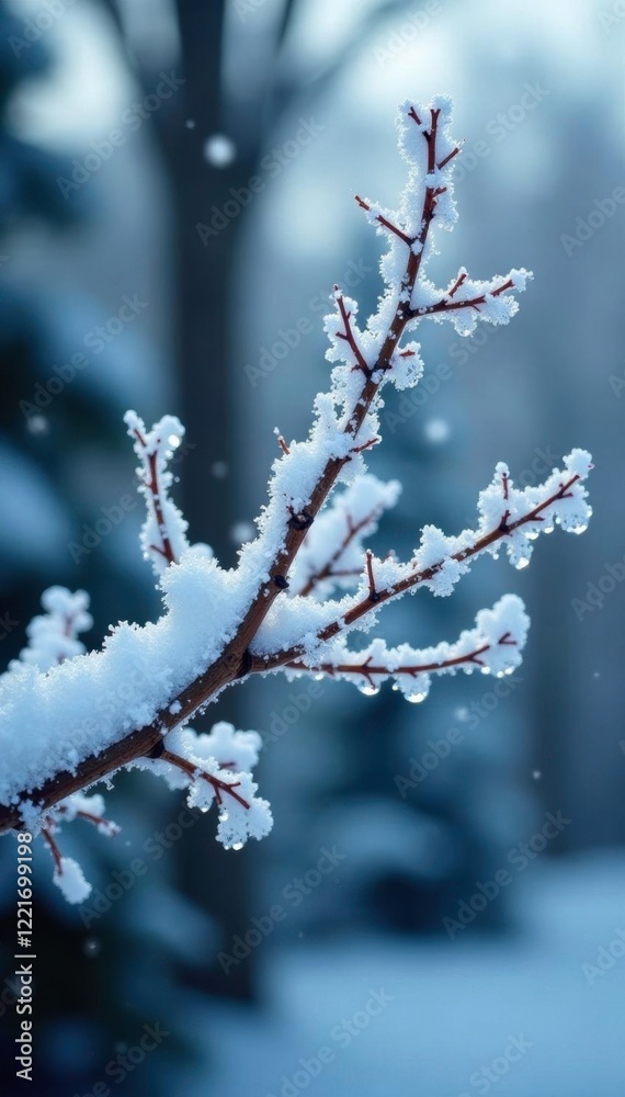 Icy tree branch winter snowflake intricate branches, winter wonderland, nature, branch Icy tree branch winter snowflake intricate branches, winter wonderland, nature, branch