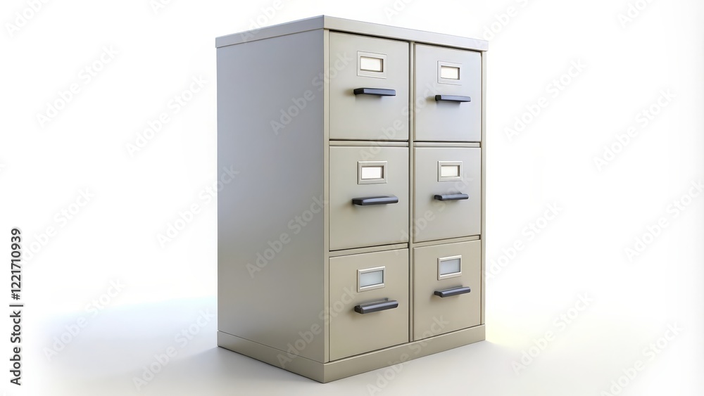 Six-Drawer Metal Filing Cabinet Six-Drawer Metal Filing Cabinet