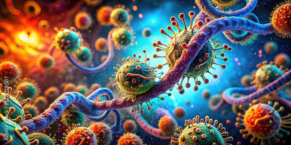 Ebola's microscopic nightmare: a surreal, abstract pandemic vision. Ebola's microscopic nightmare: a surreal, abstract pandemic vision.