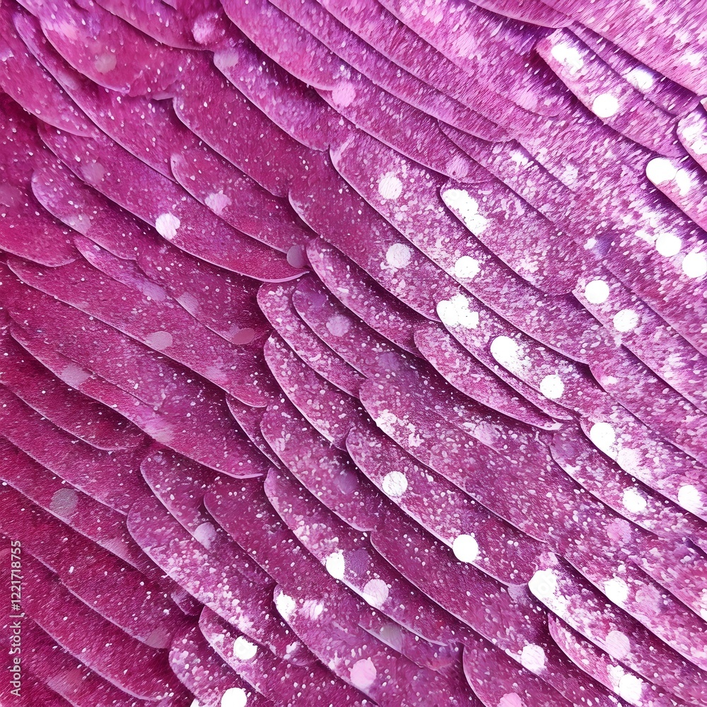 Obraz premium Purple Scale-like Surface with White Spots