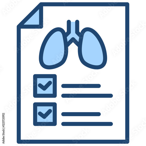 Asthma Assessment Blue Icon
