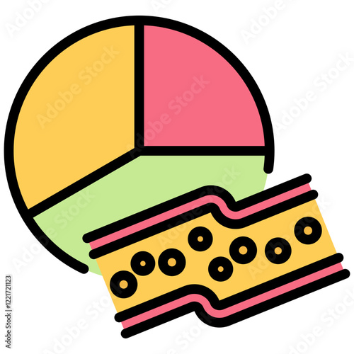 Lipid Profile Outline Color Icon