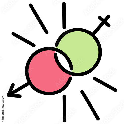 Sexual Health Discussion Outline Color Icon