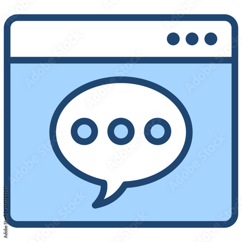 Computational Linguistic Blue Icon