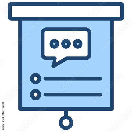 Construction Grammar Blue Icon