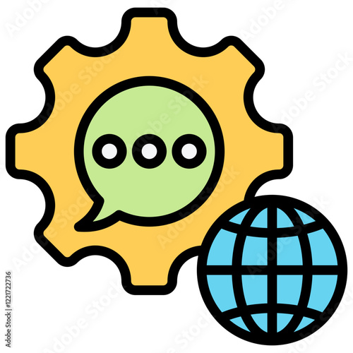 Universal Grammar Outline Color Icon