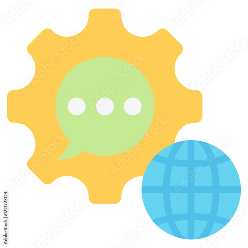 Universal Grammar Flat Icon