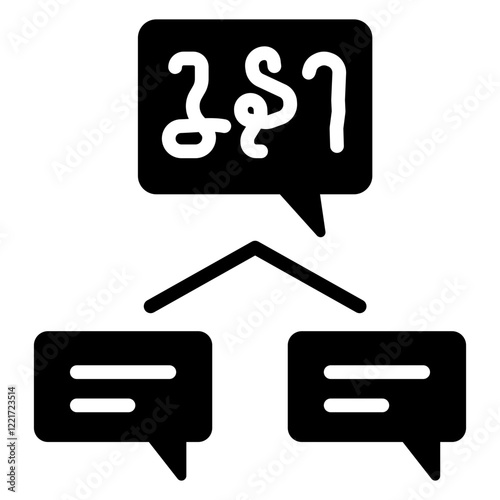 Heritage Language Glyph Icon