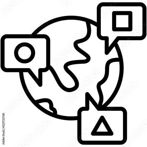 Dialect Outline Icon