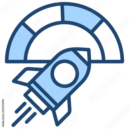 Velocity Blue Icon