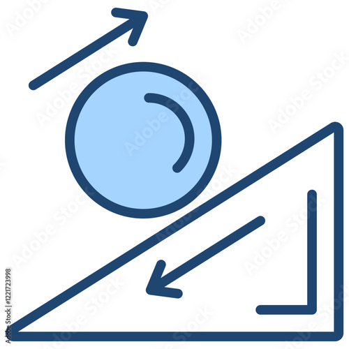 Friction Blue Icon