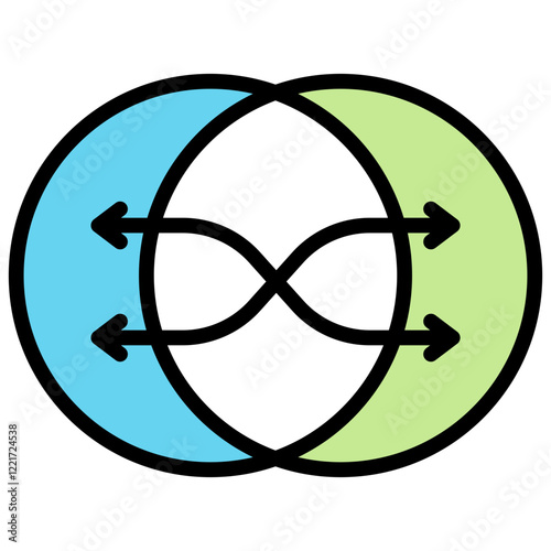 Interference Outline Color Icon