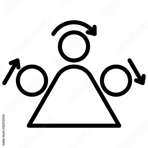 Potential Energy Outline Icon