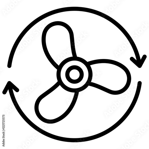 Convection Outline Icon