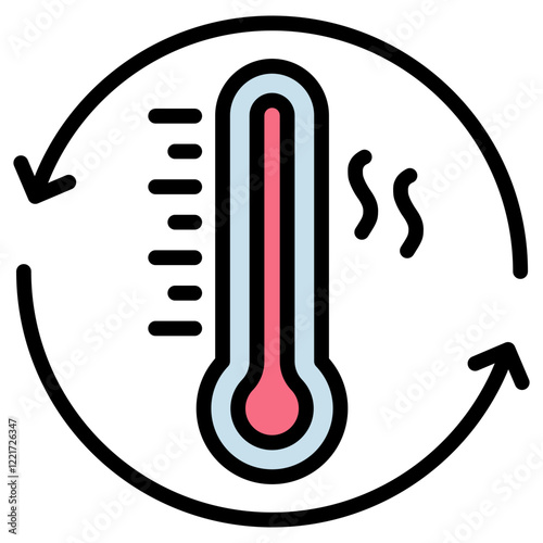 Convection Outline Color Icon