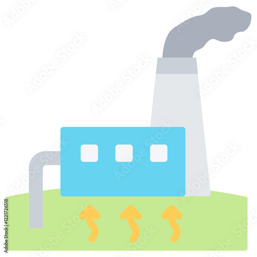 Geothermal Flat Icon