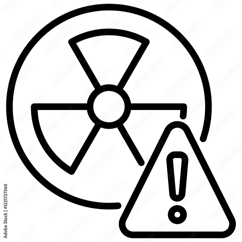 Radiation Outline Icon