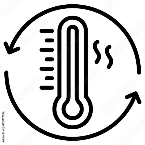 Convection Outline Icon