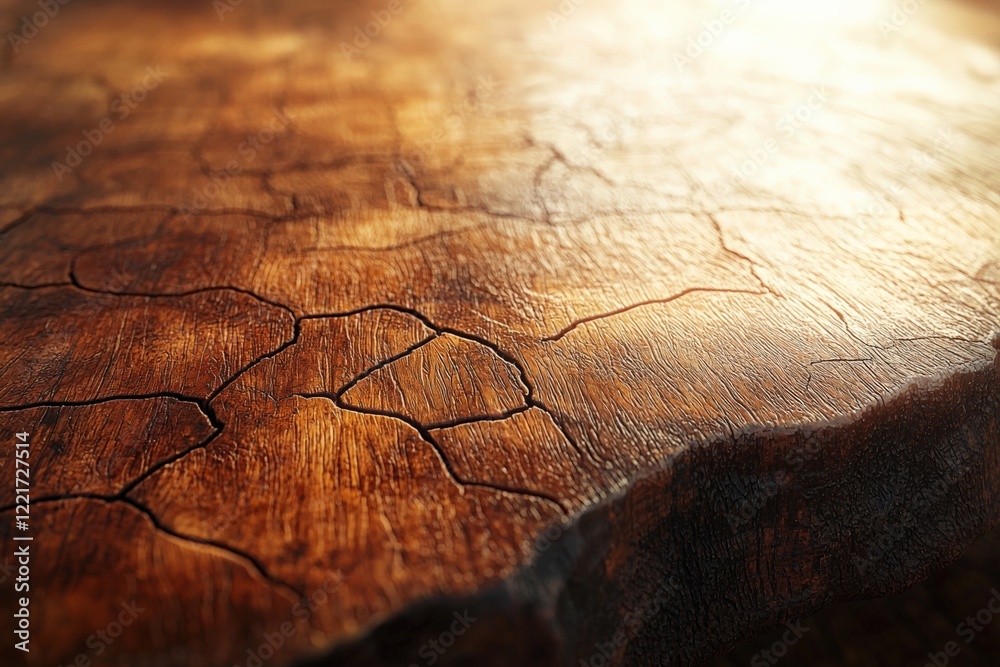 Naklejka premium Close-Up of Rustic Wooden Surface Texture
