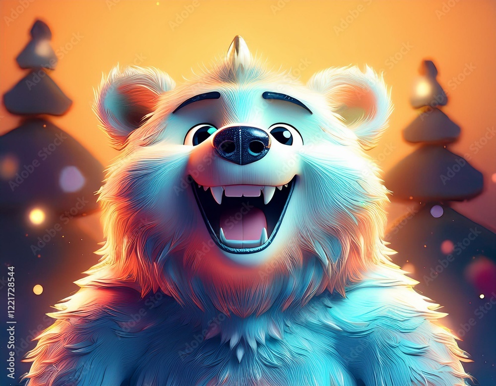 Obraz premium Niedlicher Eisbär