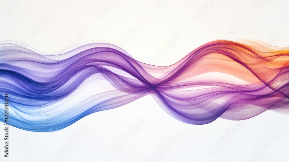 Smooth Gradient Flowing Waves in Vibrant Rainbow Colors