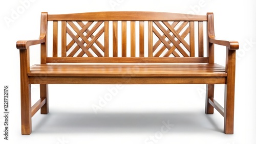 Wallpaper Mural Wooden Garden Bench Torontodigital.ca