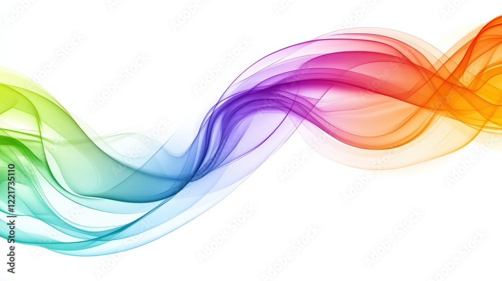 Fototapeta premium Colorful Abstract Waves Flowing in Dynamic Patterns and Forms