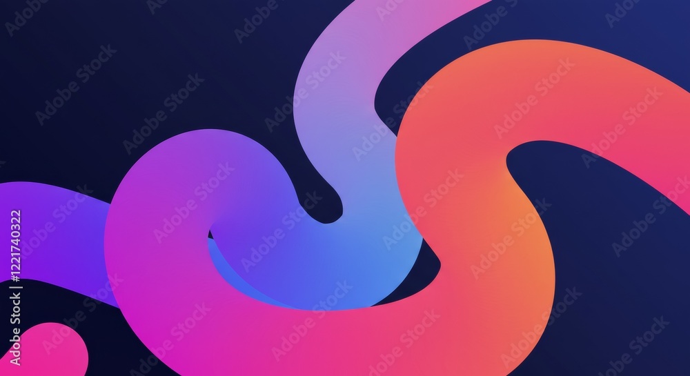 Abstract Flowing Forms: Captivating abstract design features fluid, colorful forms creating dynamic shapes and gradients in a modern and vibrant illustration Abstract Flowing Forms: Captivating abstract design features fluid, colorful forms creating dynamic shapes and gradients in a modern and vibrant illustration