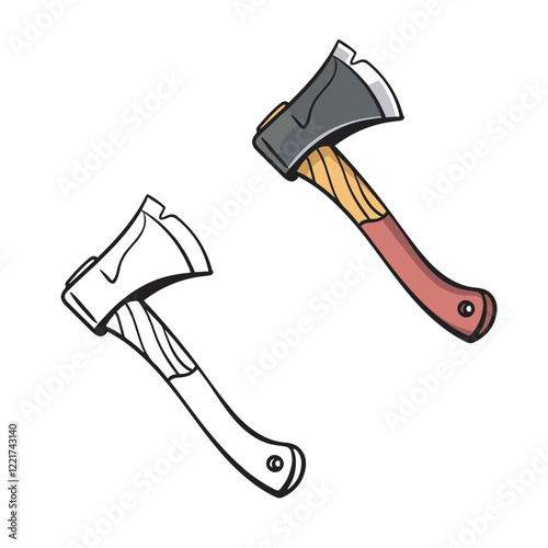 axe vector illustrations. simple design. easy to edit. you can change color you want.