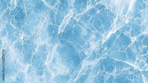Light Blue Marble Texture with Veins and Elegant Design Elements