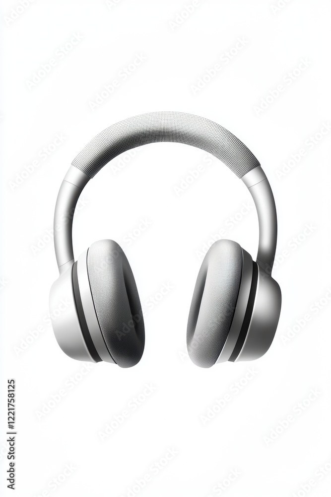 Elegant High Fidelity Headphones in Minimalist Crosshatch Design Elegant High Fidelity Headphones in Minimalist Crosshatch Design