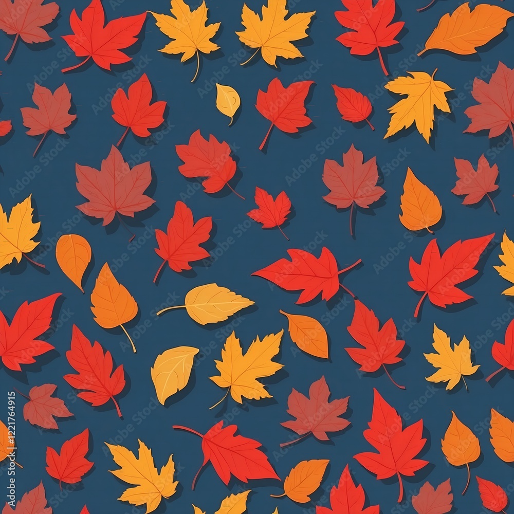seamless pattern with autumn leaves seamless pattern with autumn leaves