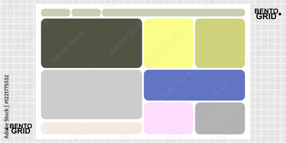 Modular shapes and bento grid Modular shapes and bento grid