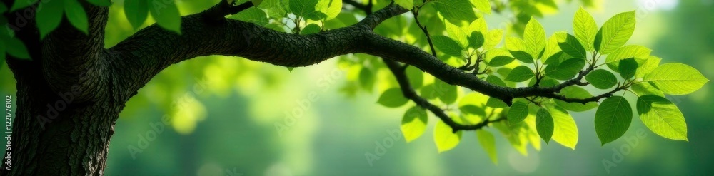 Leafy tree with a naturally formed arch shape, tree, plant Leafy tree with a naturally formed arch shape, tree, plant